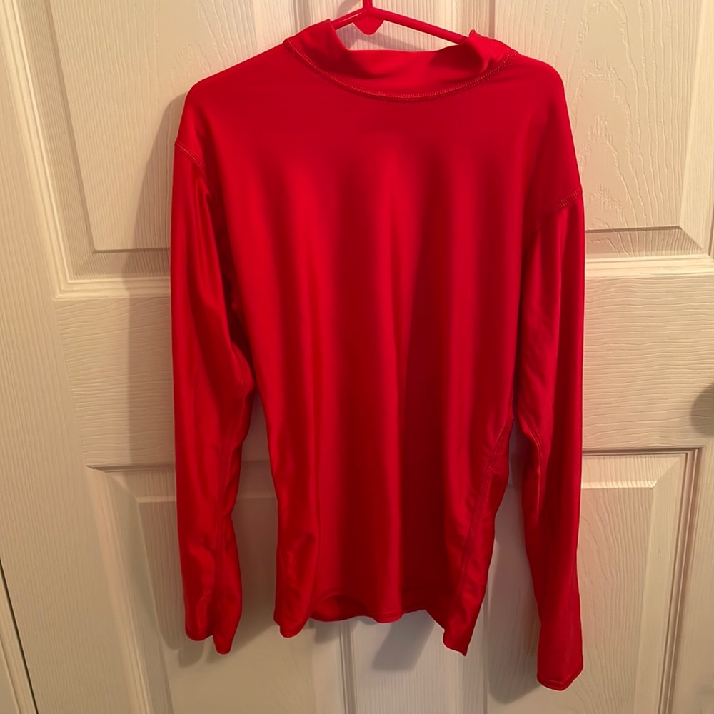 Authentic American athletic apparel long sleeve red nylon top boys L Champion